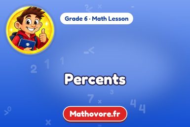 Percents – Grade 6 math lesson