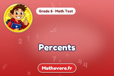 Percents – Grade 6 math test
