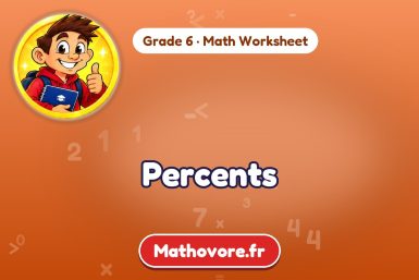 Percents – Grade 6 math worksheet