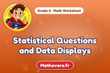 Statistical Questions and Data Displays – Grade 6 math worksheet