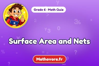 Surface Area and Nets – Grade 6 math quiz