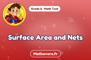 Surface Area and Nets – Grade 6 math test