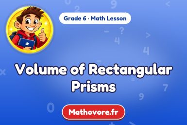 Volume of Rectangular Prisms – Grade 6 math lesson