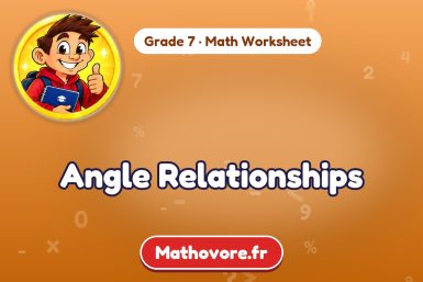Angle Relationships – Grade 7 math worksheet