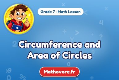 Circumference and Area of Circles – Grade 7 math lesson