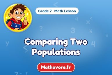 Comparing Two Populations – Grade 7 math lesson