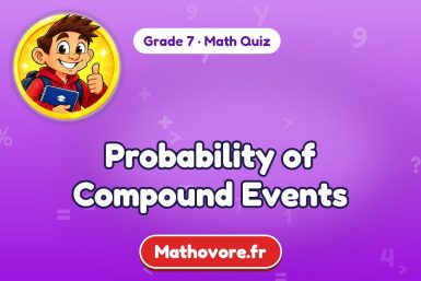 Probability of Compound Events – Grade 7 math quiz