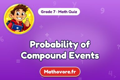 Probability of Compound Events – Grade 7 math quiz