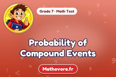 Probability of Compound Events – Grade 7 math test