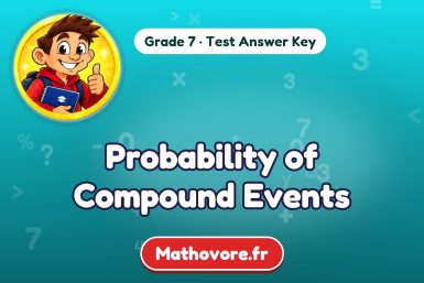 Probability of Compound Events – Grade 7 math test answer key
