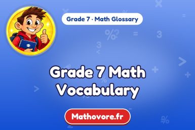 Grade 7 Math Vocabulary: words and definitions – Mathovore math glossary