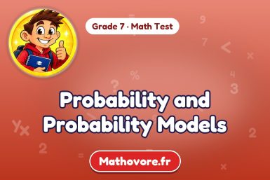 Probability and Probability Models – Grade 7 math test