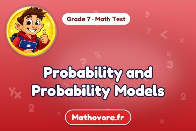 Probability and Probability Models – Grade 7 math test