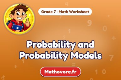 Probability and Probability Models – Grade 7 math worksheet