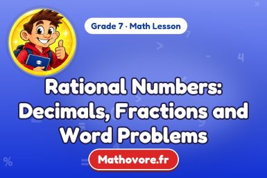 Rational Numbers: Decimals, Fractions and Word Problems – Grade 7 math lesson