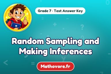 Random Sampling and Making Inferences – Grade 7 math test answer key