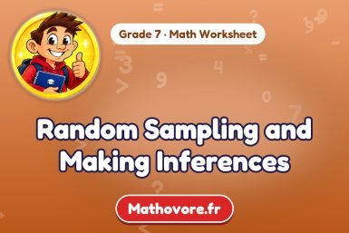 Random Sampling and Making Inferences – Grade 7 math worksheet