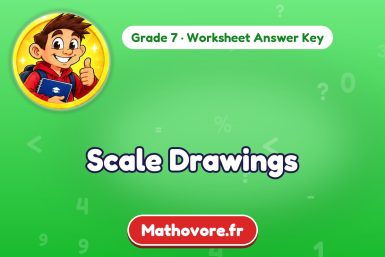 Scale Drawings – Grade 7 math worksheet answer key