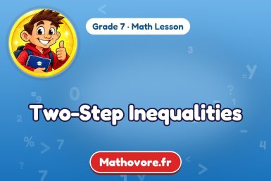 Two-Step Inequalities – Grade 7 math lesson