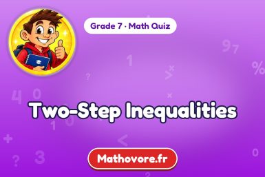 Two-Step Inequalities – Grade 7 math quiz