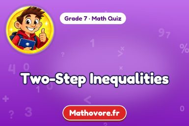 Two-Step Inequalities – Grade 7 math quiz