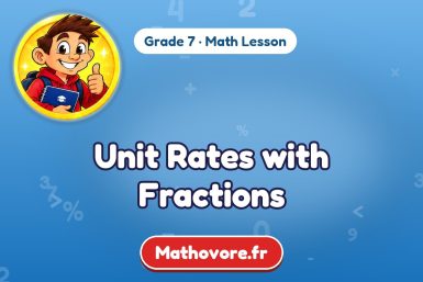 Unit Rates with Fractions – Grade 7 math lesson