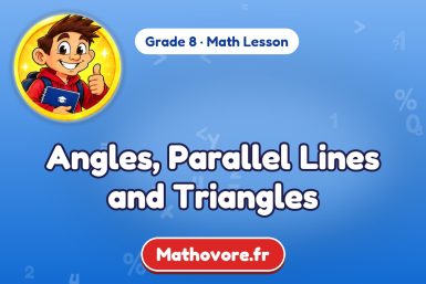 Angles, Parallel Lines and Triangles – Grade 8 math lesson