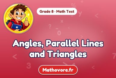 Angles, Parallel Lines and Triangles – Grade 8 math test