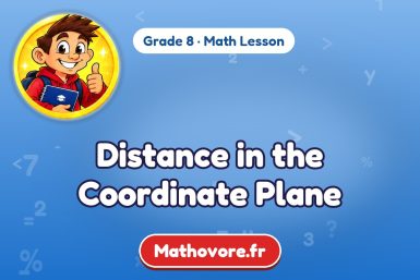 Distance in the Coordinate Plane – Grade 8 math lesson