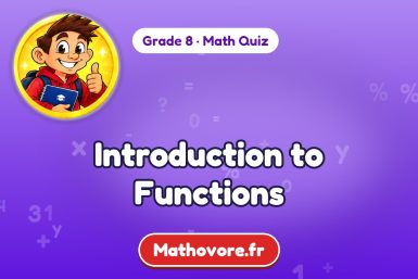 Introduction to Functions – Grade 8 math quiz