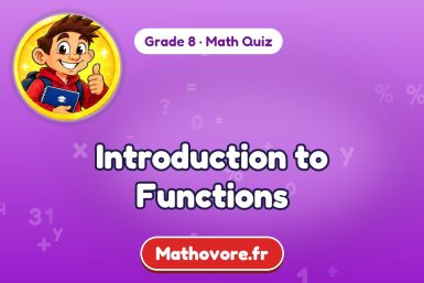 Introduction to Functions – Grade 8 math quiz