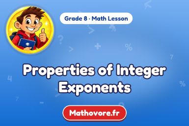 Properties of Integer Exponents – Grade 8 math lesson