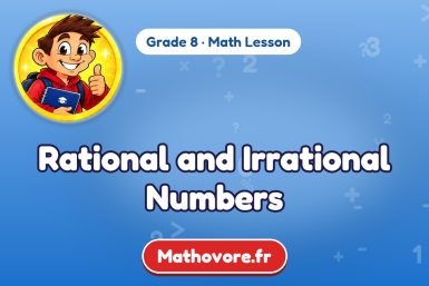 Rational and Irrational Numbers – Grade 8 math lesson