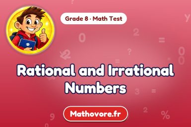 Rational and Irrational Numbers – Grade 8 math test
