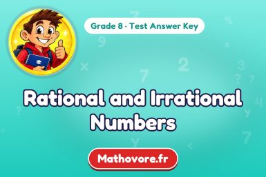 Rational and Irrational Numbers – Grade 8 math test answer key