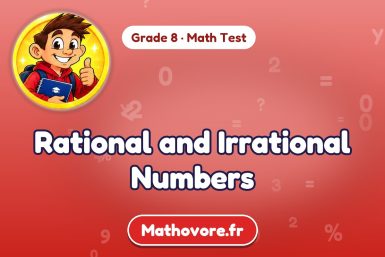 Rational and Irrational Numbers – Grade 8 math test