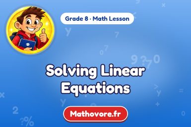 Solving Linear Equations – Grade 8 math lesson