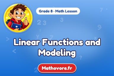 Linear Functions and Modeling – Grade 8 math lesson