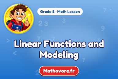 Linear Functions and Modeling – Grade 8 math lesson