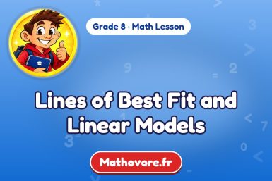 Lines of Best Fit and Linear Models – Grade 8 math lesson