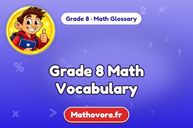 Grade 8 Math Vocabulary: words and definitions – Mathovore math glossary