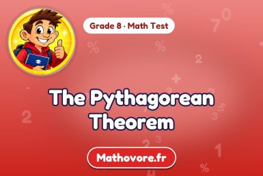 The Pythagorean Theorem – Grade 8 math test