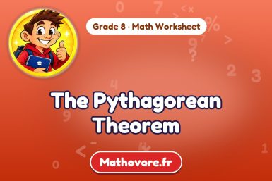 The Pythagorean Theorem – Grade 8 math worksheet