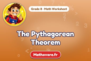 The Pythagorean Theorem – Grade 8 math worksheet