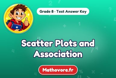 Scatter Plots and Association – Grade 8 math test answer key