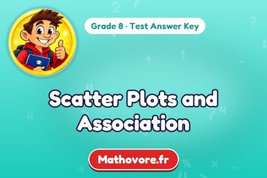 Scatter Plots and Association – Grade 8 math test answer key