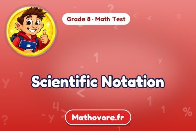 Scientific Notation – Grade 8 math test