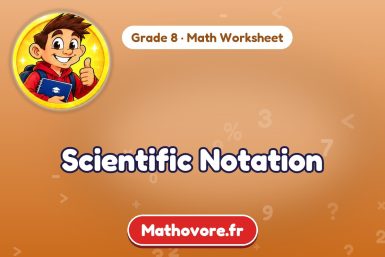 Scientific Notation – Grade 8 math worksheet