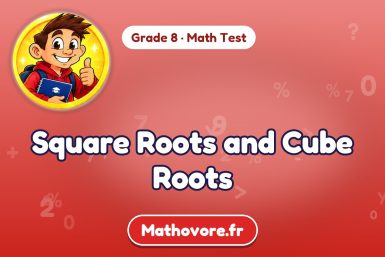 Square Roots and Cube Roots – Grade 8 math test