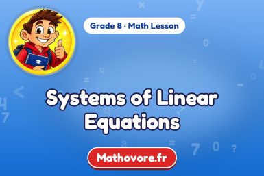 Systems of Linear Equations – Grade 8 math lesson